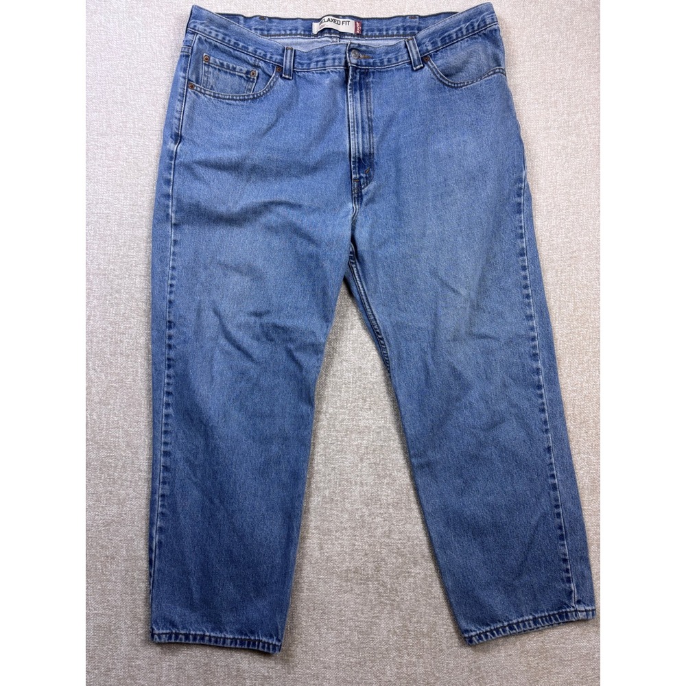 Levis 550 Relaxed Fit Jeans Mens 42x30 Medium Wash Blue Denim 100% Cotton